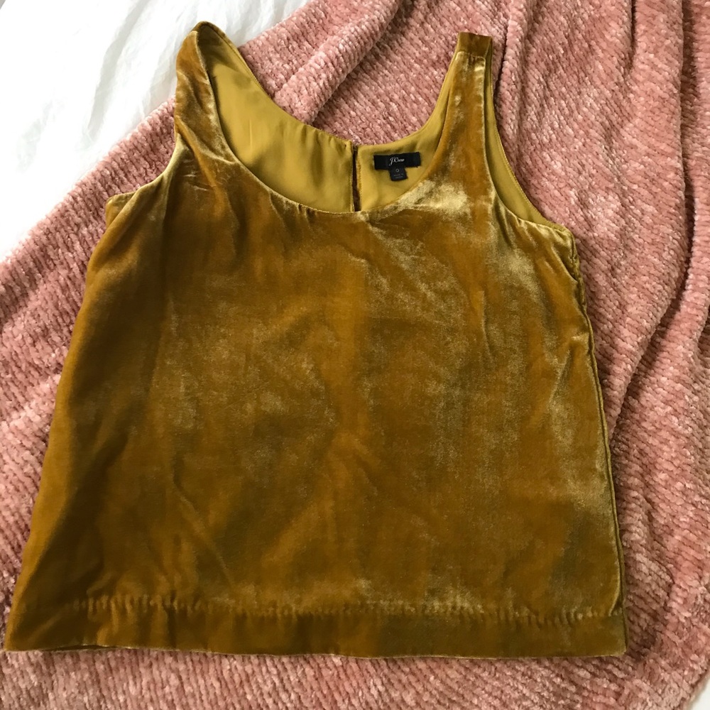J Crew Velvet Tank. NWOT